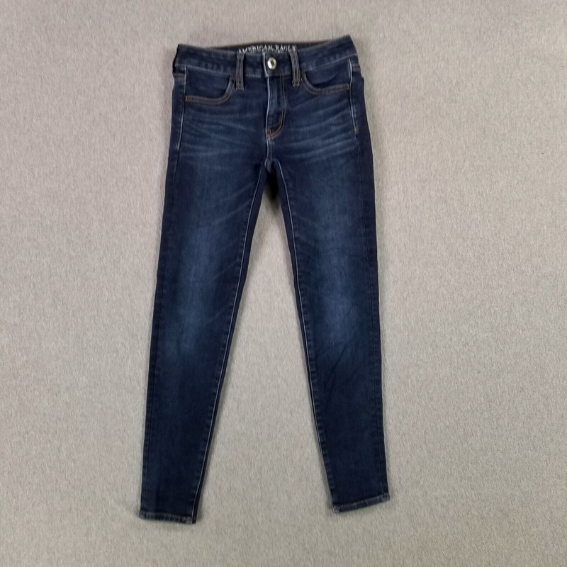 American Eagle Size 00 Short Jegging 360 Super Stretch Super Soft X4 Denim