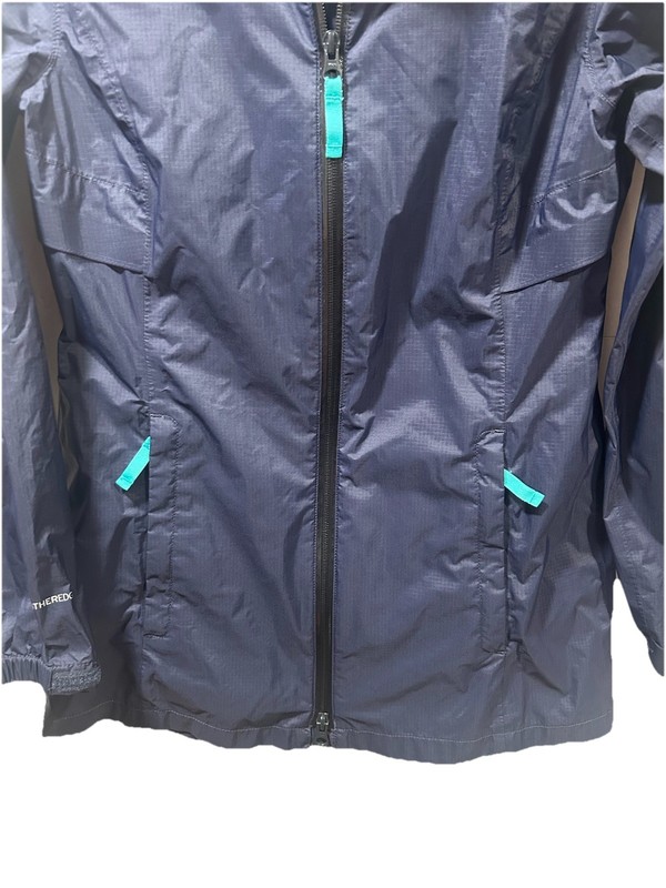 Eddie Bauer WeatherEdge Women’s Hooded Zip Mid-Length Rain Coat Navy S gallery