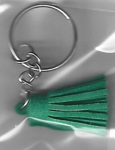 Green Pom Pom KEY RING