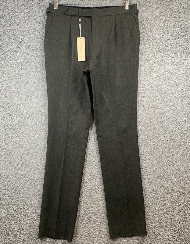 Spier Mackay Sartorial Slim High Rise Trousers Pants Wool Size 36 NWT Pleated