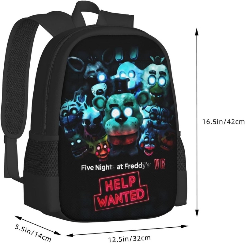 Horror Five Nights At Game Freddy'S Backpack Lunch Bag Pencil Bag Cartoon gallery