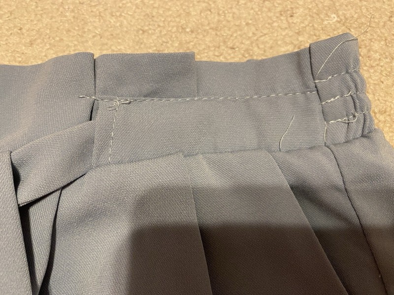 harmony + HAVOC Womens Dusty Light Blue Paperbag Tie Elastic Waist Shorts Size 6 gallery