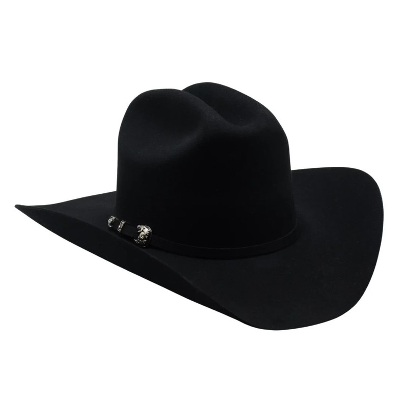 Texana 100X Estilo Sinaloa (25% Wool 75% Buffalo Fur) Western Cowboy Hat – Black