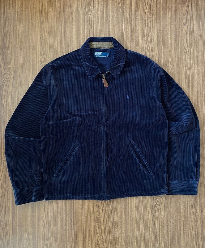 VTG Polo Ralph Lauren jacket navy blue corduroy 90s
