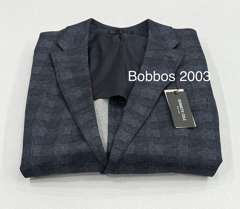 Kenneth Cole New York Men’s Slim Stretch Suit Jacket, Blue, Size L