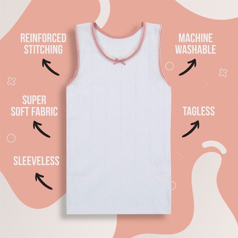 Buyless Fashion Girl Tanks Cotton Undershirts for Dance Gymnastics, Kids(6 Pack) gallery