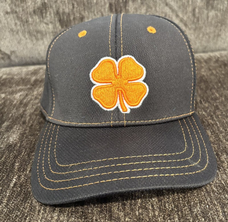 Black Clover hat Black/ Copper Flex Fit Hat One Size