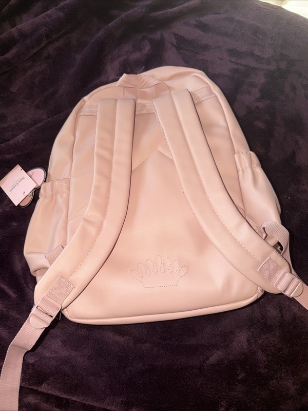 Juicy Couture Brand New Pink Backpack with Soft Leopard Heart Design NWT Rare gallery