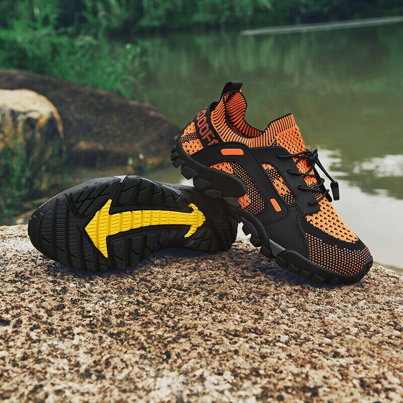 Mens Waterproof Quick Dry Athletic Non-slip Hiking Sports Shoes Outdoor Sneakers gallery