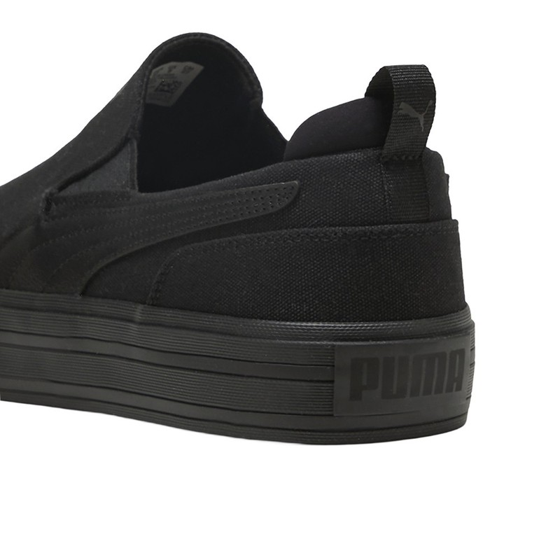 PUMA Court Classic Vulcanized Slip On Mens Black Sneakers Casual Shoes 40021607 gallery