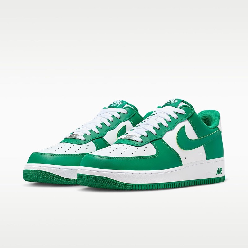Nike Air Force 1 '07 Men's Shoes (White/White/Malachite) Size 8.5 - White/White/ gallery
