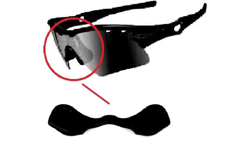 1Pc Oakley Radar EV Large Black Replacement Nose Pad Piece Path Pitch New