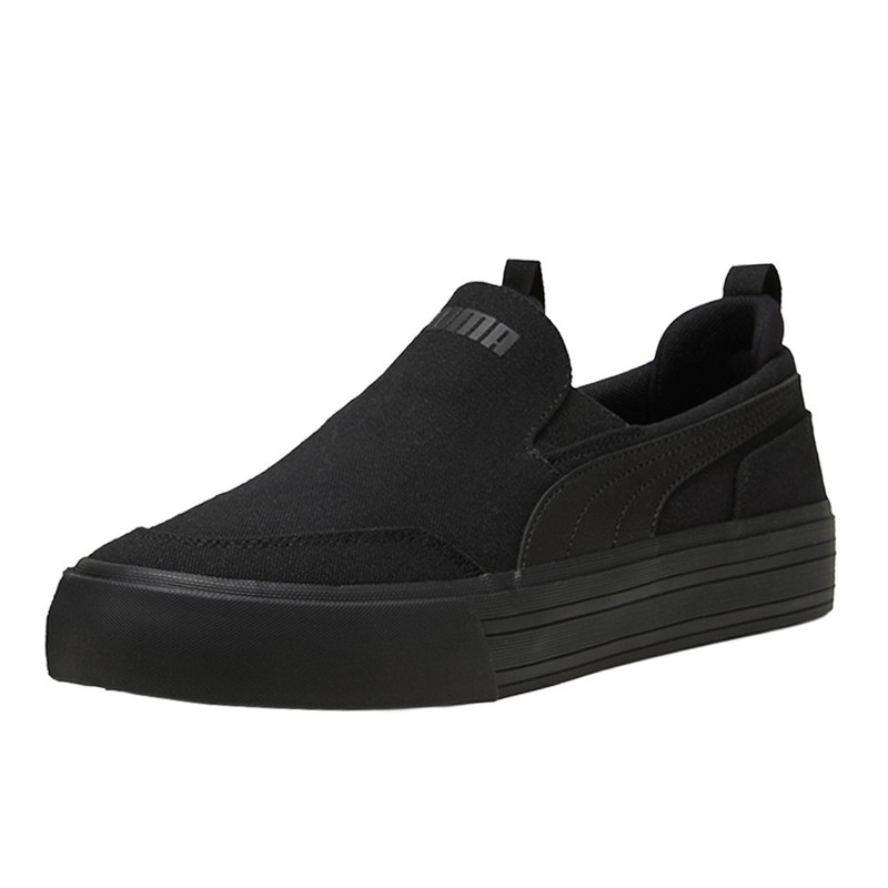 PUMA Court Classic Vulcanized Slip On Mens Black Sneakers Casual Shoes 40021607 gallery