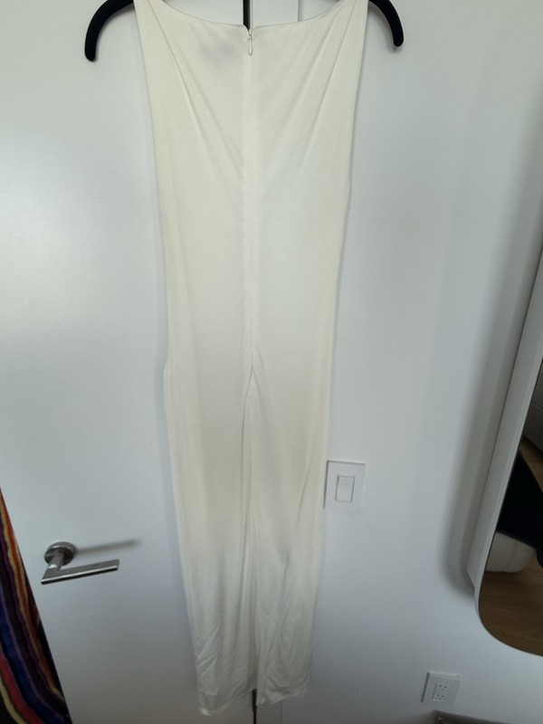 STAUD Talia Dress - Solid Sleeveless Ruched Maxi Dress w/ Ring Accent, Women’s M gallery