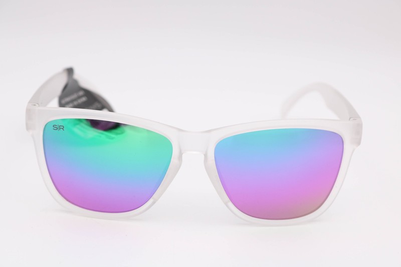 Shady Rays Cascade Crystal Lagoon Frost Square Ca-10 Polarized Sunglasses 58-14-