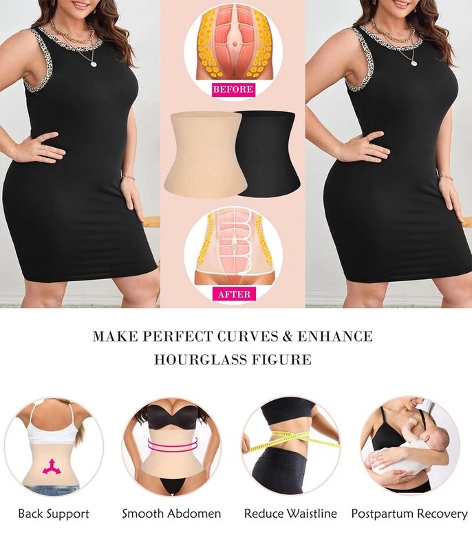 Waist Trainer Training Body Shaper Underbust Cincher Tummy Belt Shapewear Corset gallery