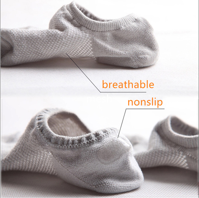 10Pack Men/Women Cotton Bamboo Socks No Show Ankle Low Cut Sport Nonslip Breathe gallery