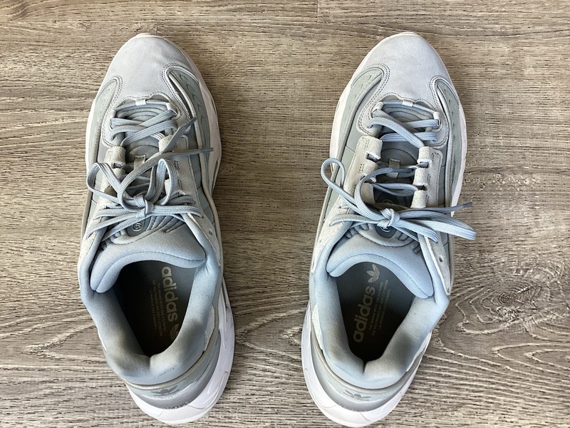 ADIDAS OZNOVA Mens Size 13 Sneakers Gray Blue Nubuck Shoes Lace Up HQ1970 gallery