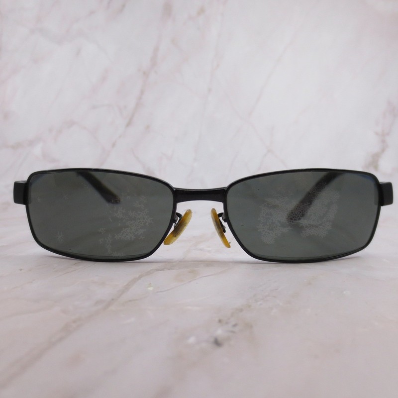 Ray-Ban RB3272 006 Rectangular Sunglasses Mens Black Metal Frame 58-17-130 Italy