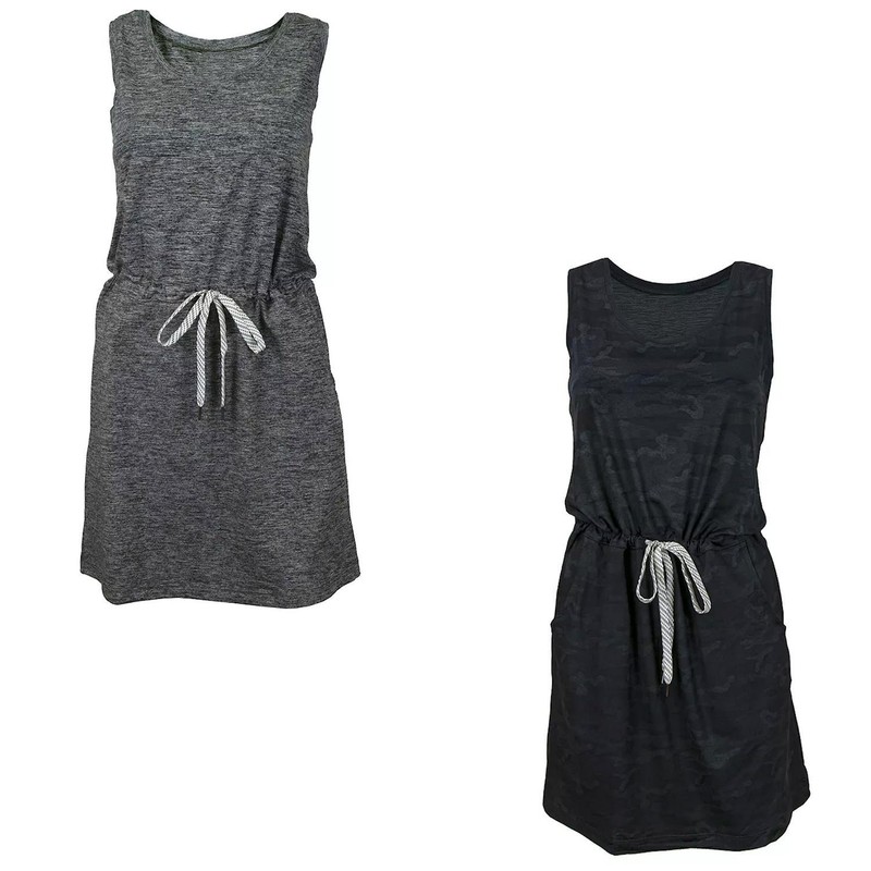 Member’s Mark Adjustable Drawstring Semi Fitted Sleeveless Favorite Soft Dress