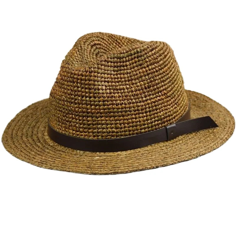 63cm Raffia Straw Panama Hat Large Circumference Summer Sun Protection Wear NEW gallery