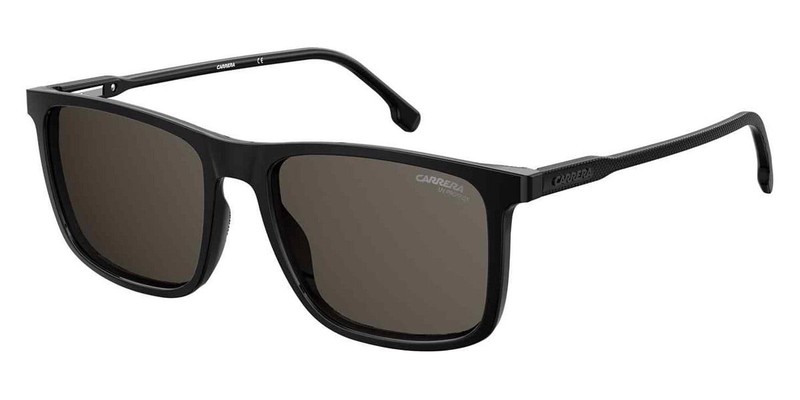 Black Slim Modern Square Sunglasses W/ Spring Hinges CA231S 0807 IR gallery