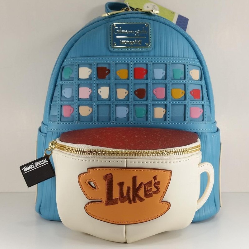 Loungefly Gilmore Girls Luke’s Diner Coffee Cup Mug Mini Backpack New With Tags