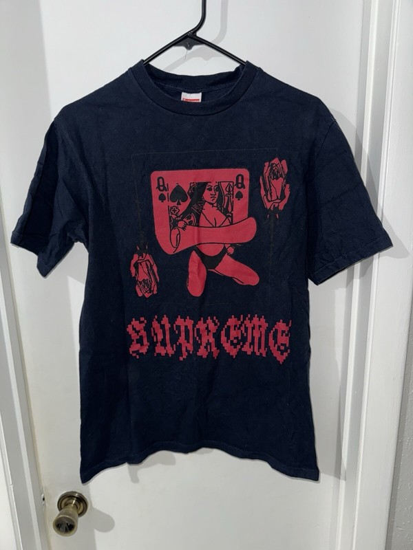Supreme Fall/Winter 2019 Queen Tee “Navy” FW19T11 T-Shirt sz. S