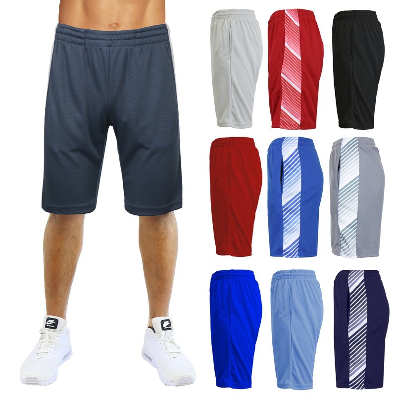 Men’s Moisture Wicking Performance Basic Mesh Shorts Gym Lounge Activewear NEW