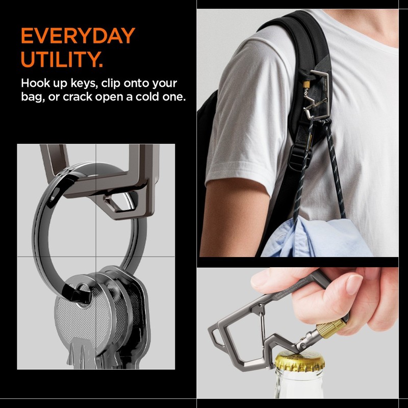 Spigen Key Accessory Carabiner LF101 Twist-to-Lock Mechanism gallery