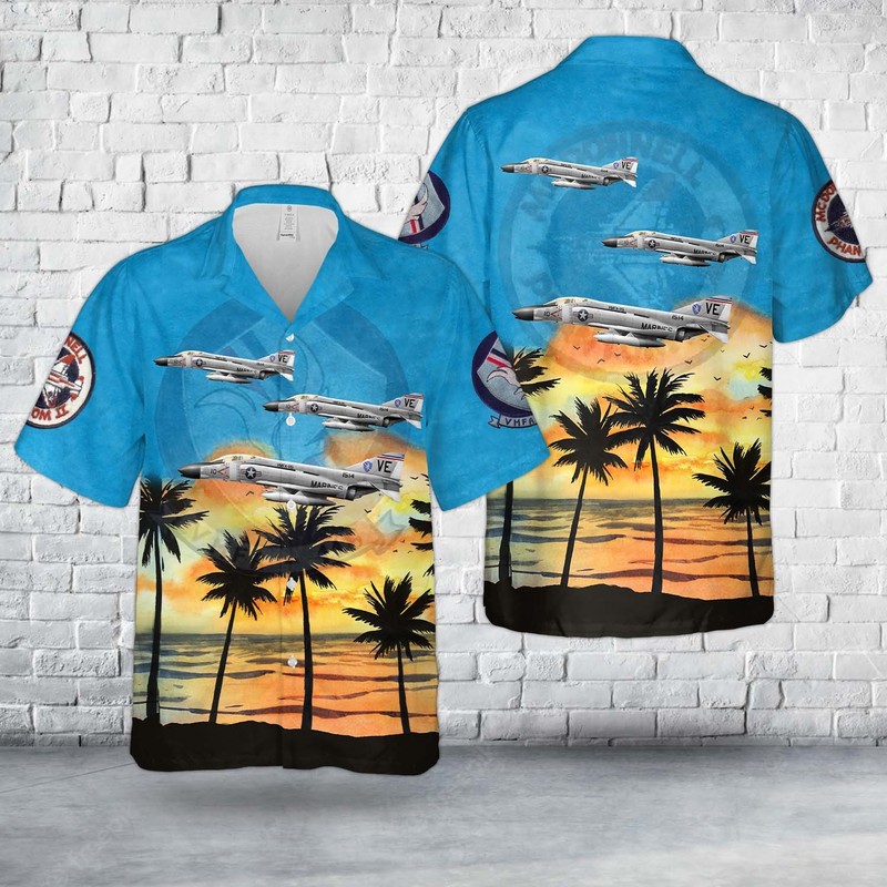 McDonnell F 4B Phantom II Of VMFA 115 Hawaiian Shirt