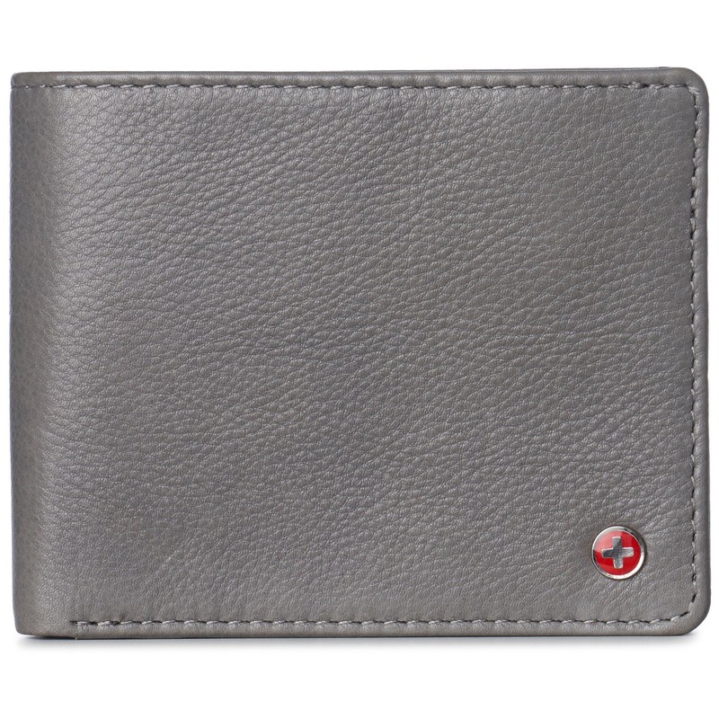 Alpine Swiss Wallet for Men Nolan Commuter Bifold Dual ID Windows for License gallery