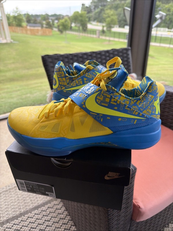Nike Zoom KD 4 Scoring Title Blue Lemon Twist, Size 11.5, FZ5916-400