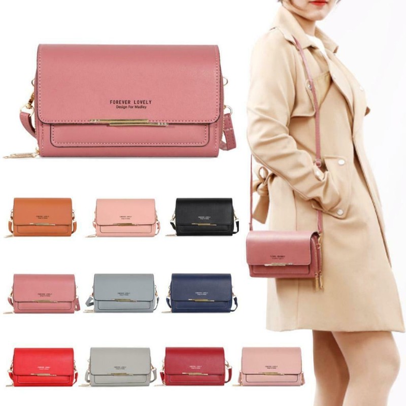 Large Capacity Shoulder Crossbody Bag Cell Phone Bags Double Zipper Wallet Purse gallery