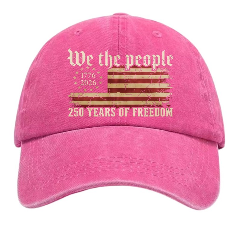 Unisex We The People 1776-2026 250th Anniversary Dad Hat USA Flag Patriotic Cap gallery
