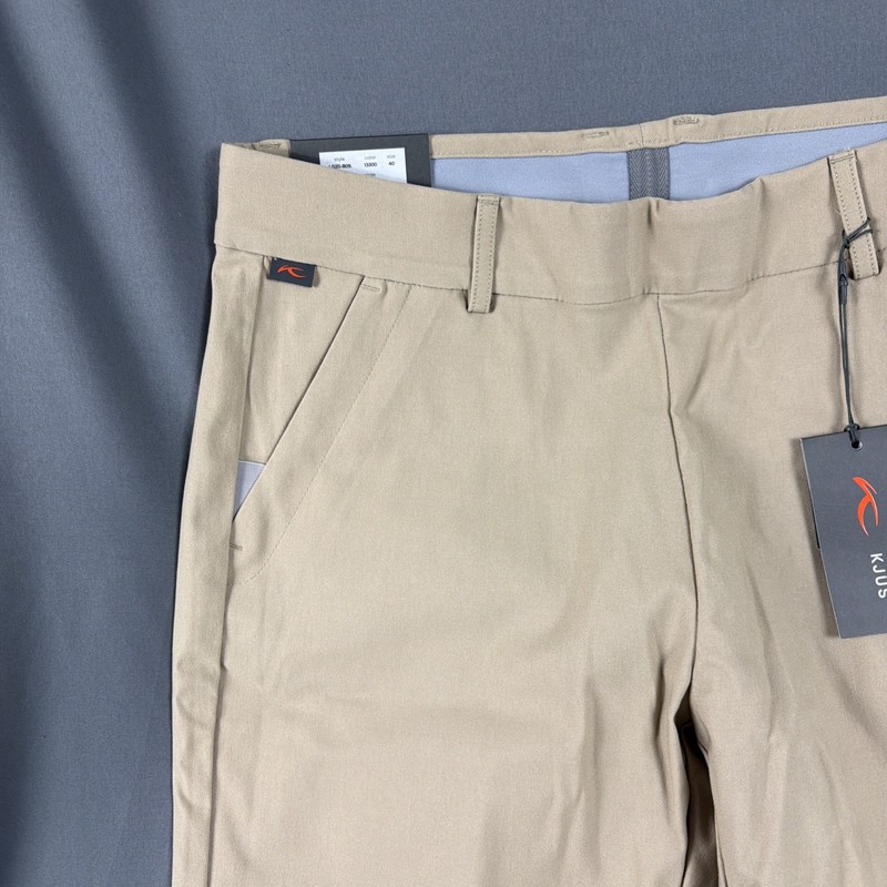 KJUS Womens Golf Pants Ikala Treggings Large Oxford Tan Viscose Polyamide $180 gallery