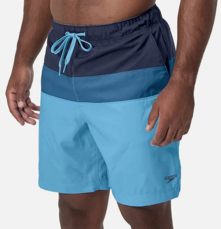 Speedo Men’s Hydro Tech Volley Swim Shorts, Blue, Size XLARGE