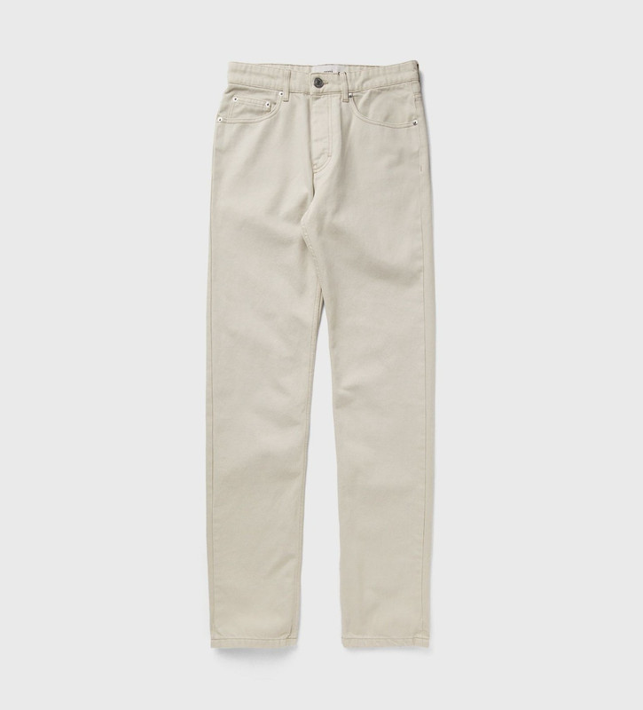 AMI Slim Classic Fit Jeans Men’s 34 Off White Zip Fly With Button Closure