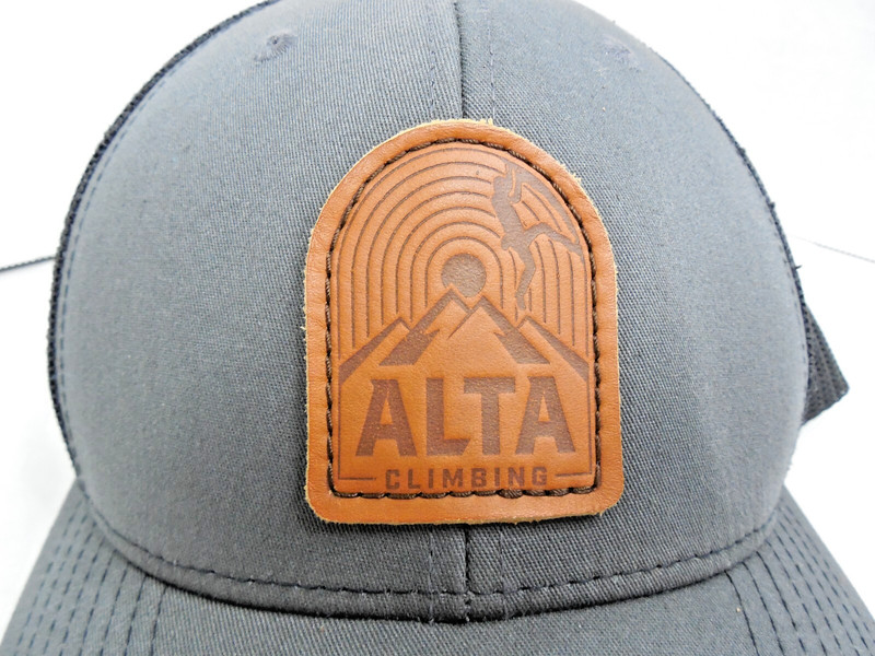 Richardson 112 Leather Patch Cap "Alta Climbing" / Mesh / Snap Back Adjustable gallery