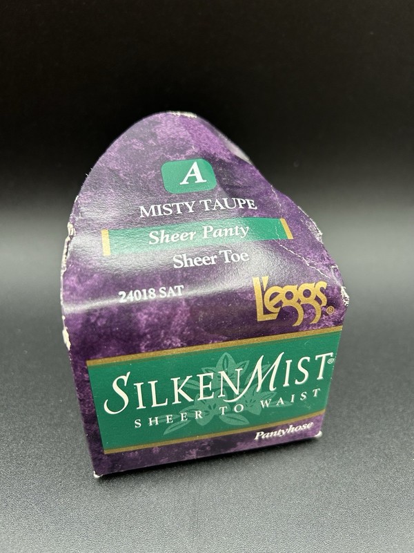 L’eggs Silken Mist Sheer Toe Control Top Pantyhose NEW Size A Misty Taupe VTG 96