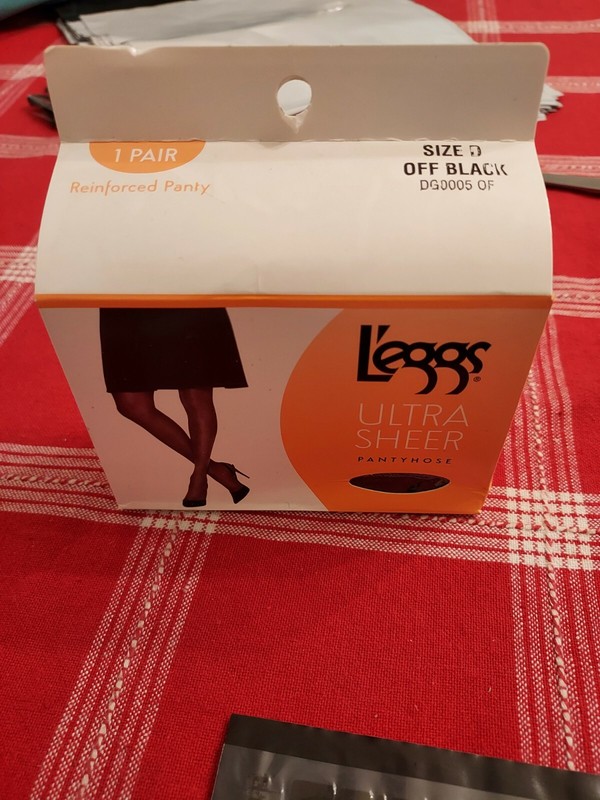 L’eggs Ultra Sheer Reinforced Panty PantyHose Off Black DG0005 OF Size D