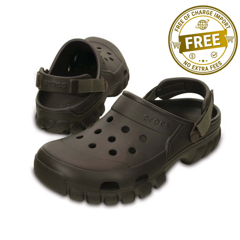 Crocs Unisex Offroad Sport Clogs Adjustable Straps Espresso/Walnut Width Medium