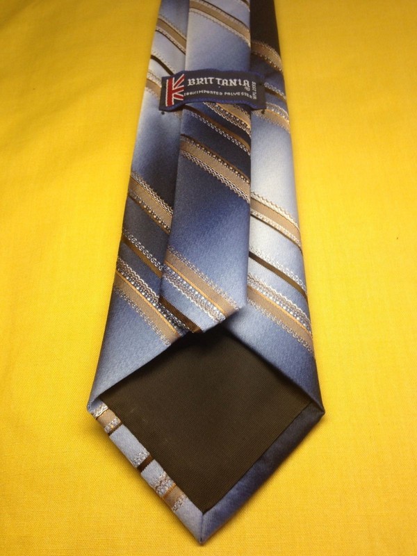 Men's Brittania NeckTie Multi-Color Striped 3" Wide Classic (57in-60in) Long gallery