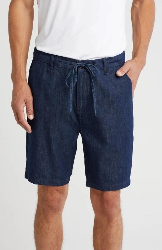 $178 – AG Adriano Goldschmied Wells Drawstring Relaxed Tapered Shorts Size 30