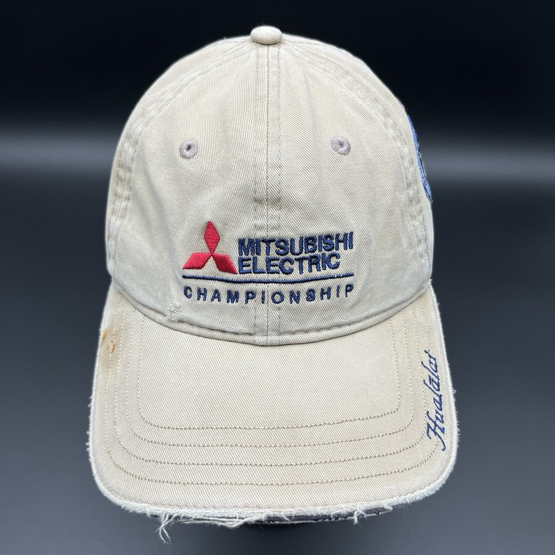 Mitsubishi Electric Championship Pukka Hat Beige Adjustable Strapback Cap