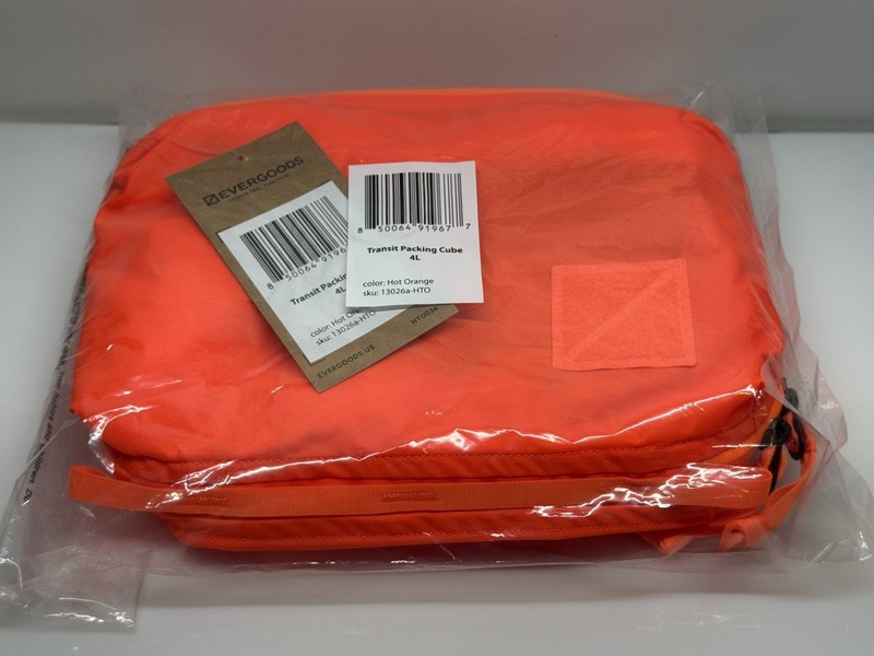 Evergoods Transit Packing Cube 4L Hot Orange - NIW gallery