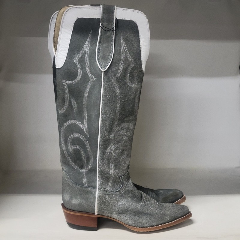Justin Womens Verlie Vintage Western Boot Grey (LEFT 9.5B / RIGHT 9B)