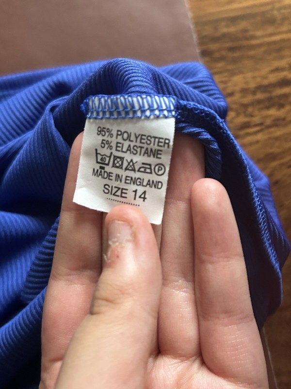 Blue Ribbed Dress Size 14 Select Minor Flaws See Images gallery