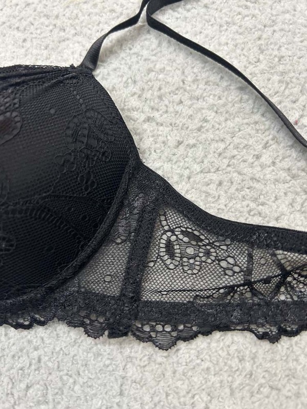 Rene Rofe Bra 36C Push Up Bra Black Lace gallery
