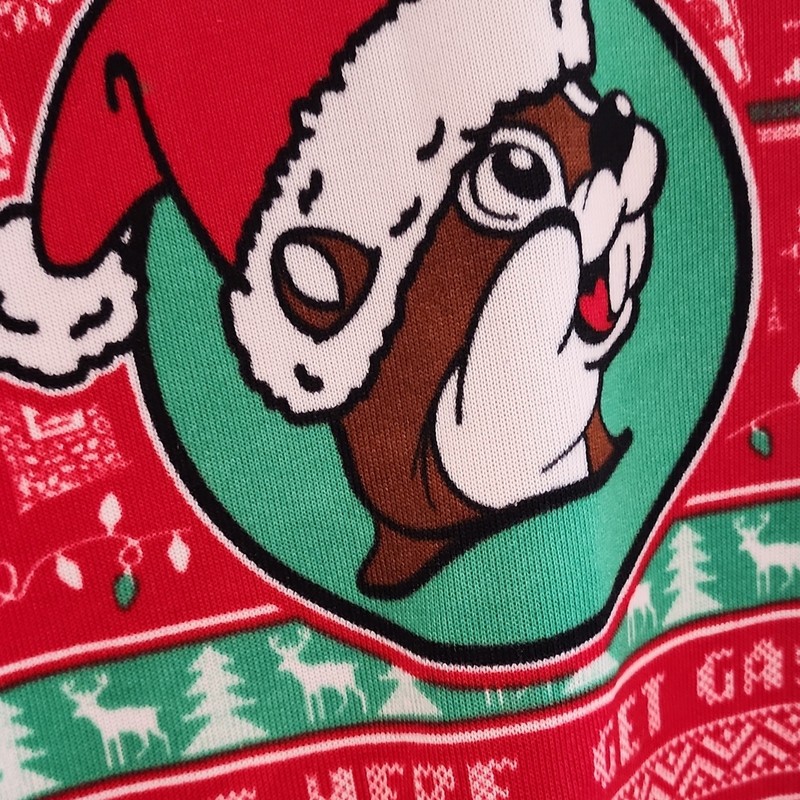 Buc-ee's Christmas unisex size S Polyester Red/Green/White Beaver Santa gallery